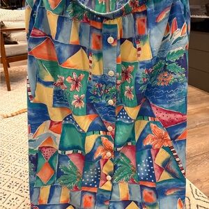 Koret Colorful Maxi Skirt with Floral and Geometric Patterns